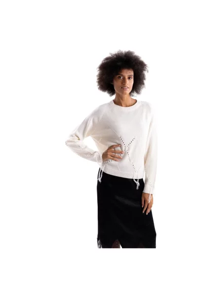 Sweter Pinko wełniany beżowy