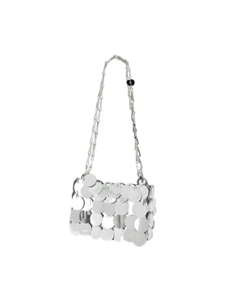 Torebka Paco Rabanne płócienna szara