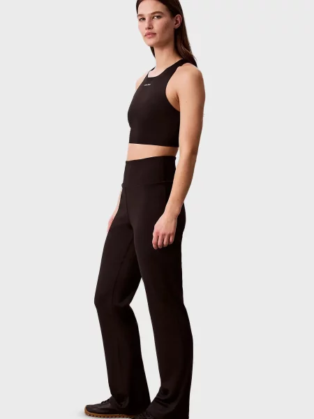 Расклешенные леггинсы Calvin Klein черные