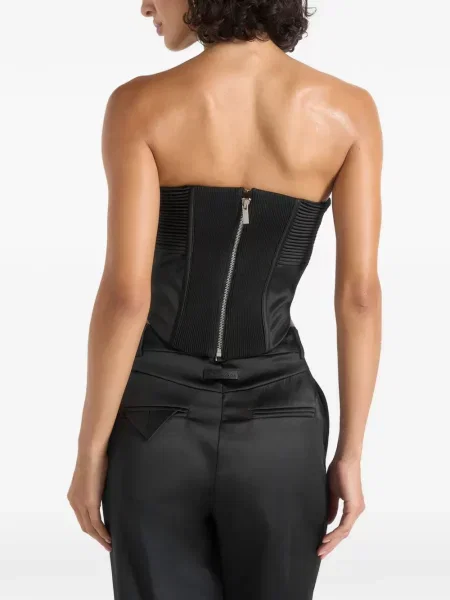 Top Manière De Voir din satin negru