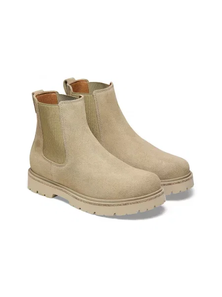 Kožne čizmice Birkenstock slip-on bež