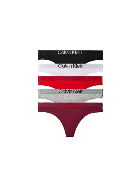 Calvin Klein Underwear Tanga gri amestecat / roșu / roșu burgundy / negru alb