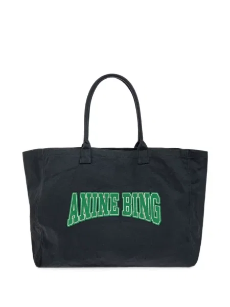 Geantă Anine Bing din canvas negru