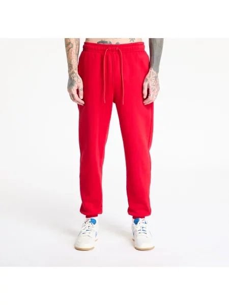 Telovadnica hlače Jordan iz flisa bela