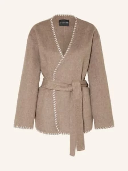 Studio Ar Kurtka Z Klapami Elysia beige biała