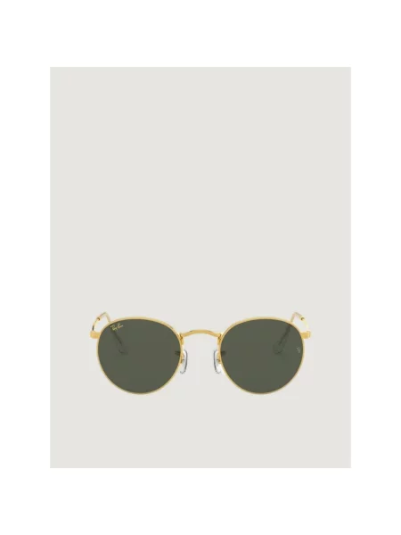Okulary przeciwsłoneczne Ray-Ban Round Metal gold/green żółte