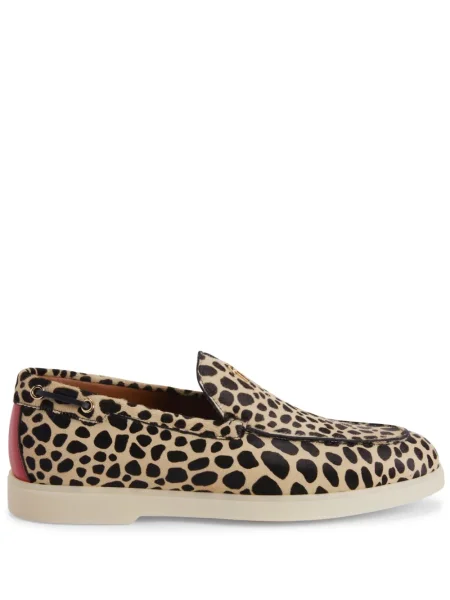 Pantofi loafer Giuseppe Zanotti cu imagine cu model leopard