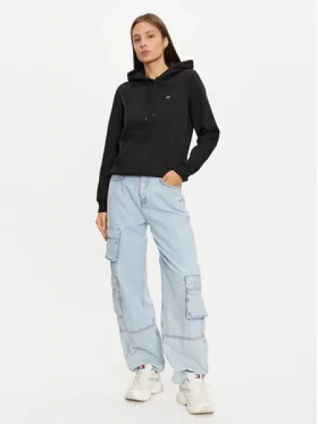 Tommy Jeans Mikina černá
