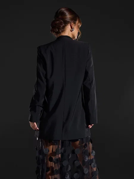 Жакет ISSA Plus комбінований верх чорний