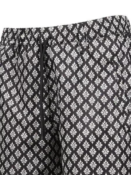 Pantaloni scurți Mlvince cu imagine negru