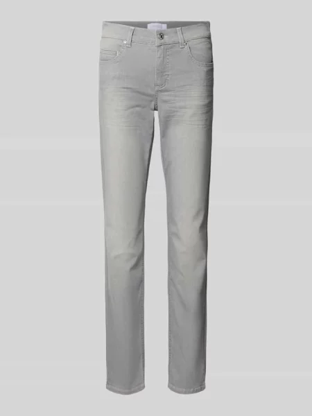 Jeansy o kroju slim fit z 5 model ‘CICI’ Angels szare