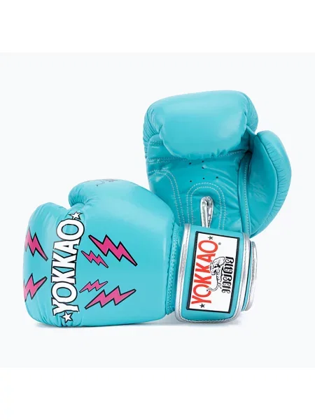 Boxerské rukavice YOKKAO Stadium island modré