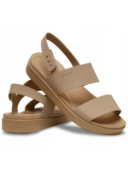 Sandały dla Kobiet Crocs Brooklyn Backstrap Low. brązowe