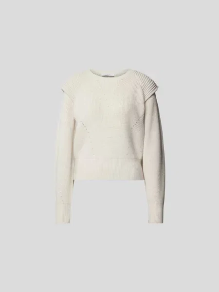 Sweter w dzianinowym wyglądzie Iro biały