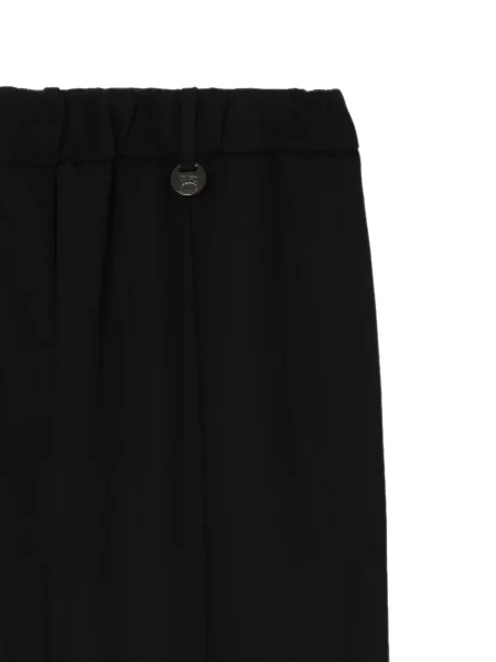 Μάλλινο τρέξιμο παντελόνι Burberry μαύρο
