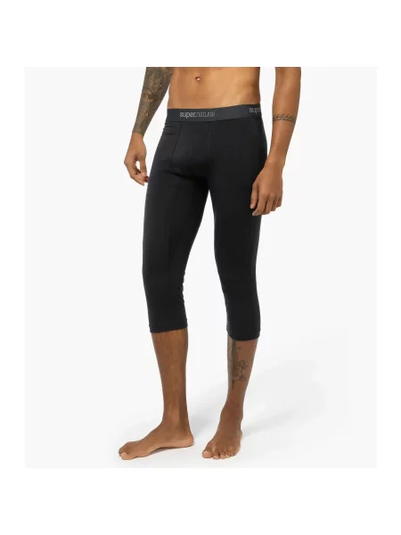Spodnie termoaktywne SUPER.NATURAL Tundra Short Tight czarne