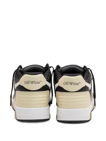 Sneakerși Off-white din piele alb