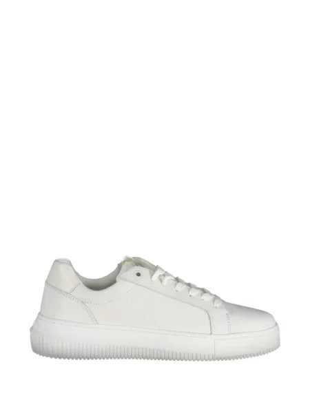 Sneakerși Calvin Klein din piele cu autograf alb