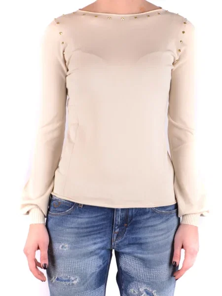 Bluzka Twin-set Simona Barbieri z długim rękawem z dekoltem w łódkę