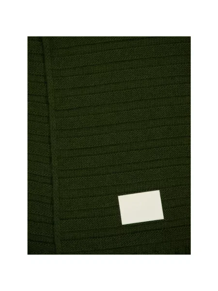 Szal Mm6 Maison Margiela wełniana zielona