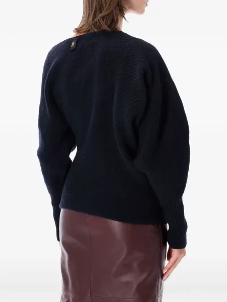 Pulover Alberta Ferretti asimetric albastru