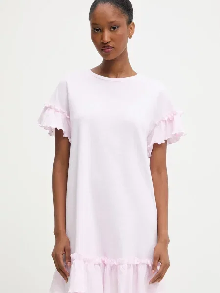 Ночная рубашка Answear.lab розовая