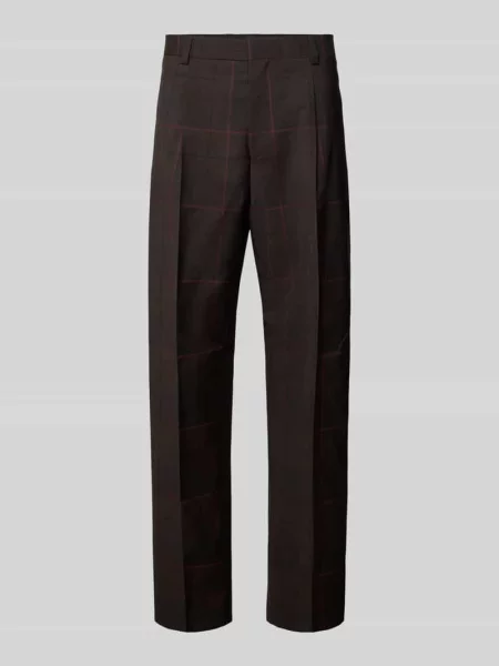 Spodnie garniturowe o kroju slim fit z czystej żywej wełny model Gatur' Hugo