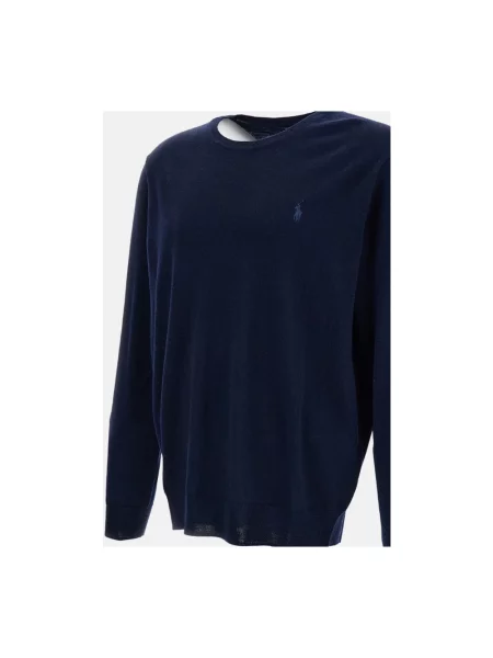 Sweter Polo Ralph Lauren wełniany niebieski
