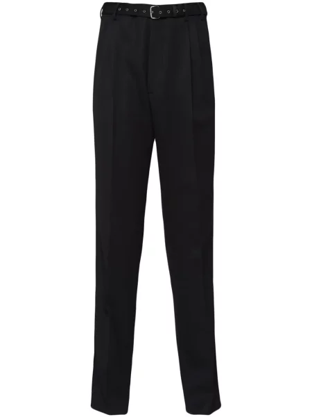Pantaloni Prada de lână negru