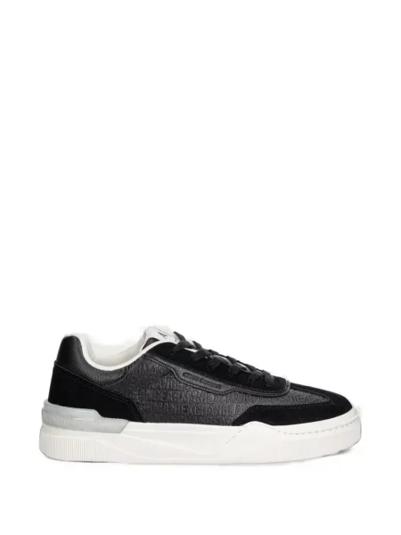 Sneakerși Armani Exchange cu autograf negru