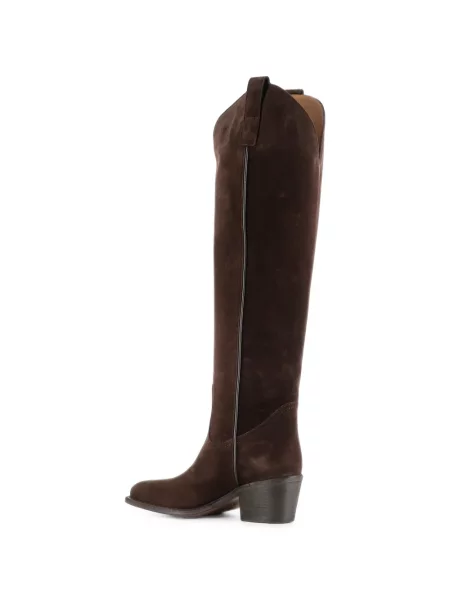 Botine Salle De Mode din piele de căprioară maro
