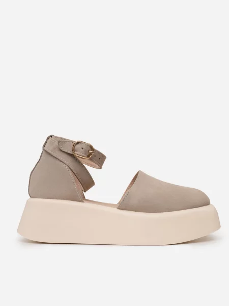 ISSA Plus Босоніжки Замша бежевий