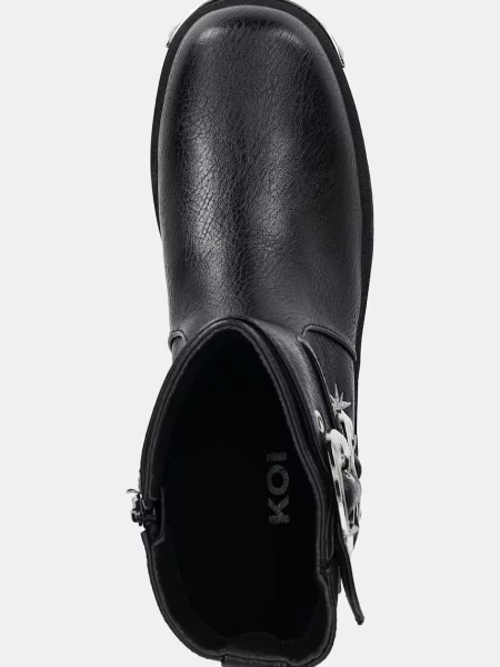 Утепленные ботинки Koi Footwear на платформе черные