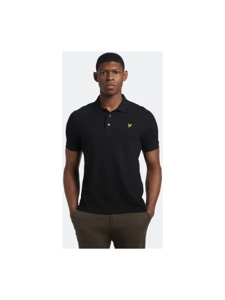 Koszulka polo Lyle & Scott czarna
