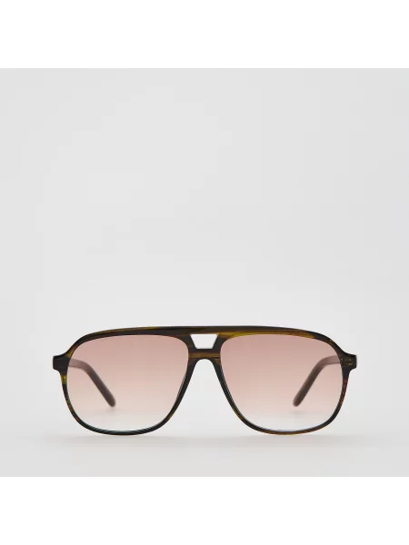 Reserved Sluneční brýle aviator hnědá