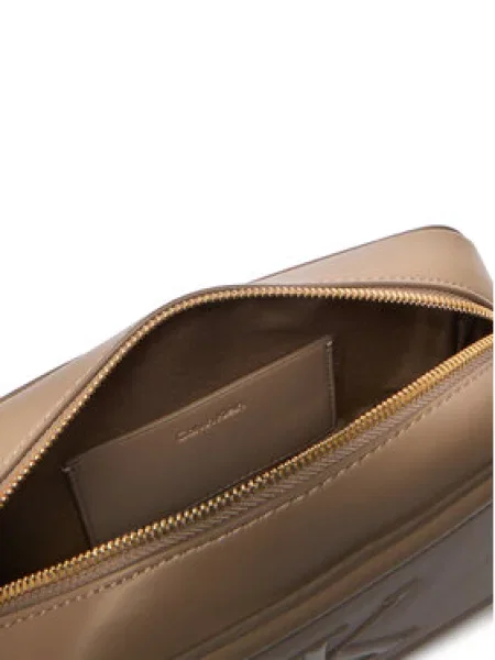 Ročna torba Calvin Klein Bold Ck Camera Bag bež