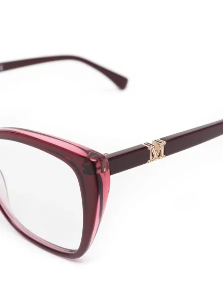 Okulary kocie oczy Max Mara czerwone