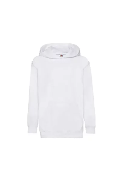 Bluza z kapturem dla dzieci Fruit of the Loom Classic biała