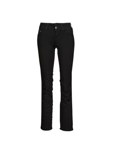 Ravne kavbojke Pepe Jeans črna