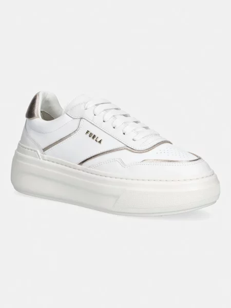 Furla Nuage sneakers pentru femei din piele alb