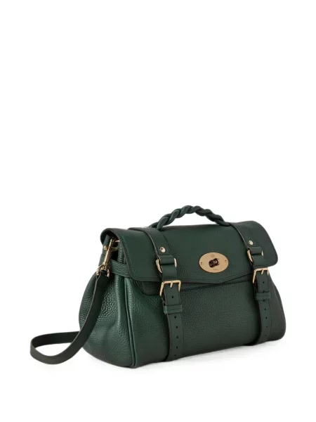 Geantă shopper Mulberry din piele verde