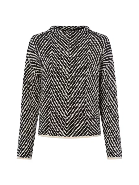 Someday Sweter Tevelyn schwarz biały