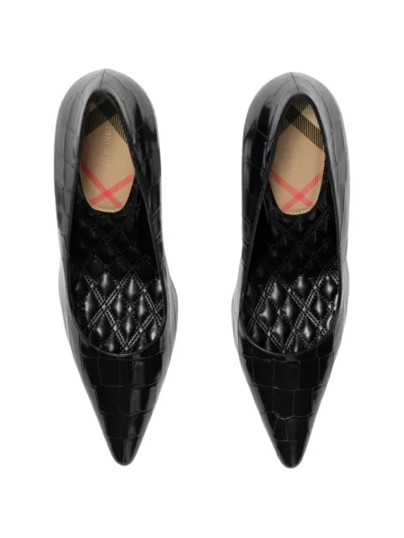 Pantofi cu toc Burberry din piele negru