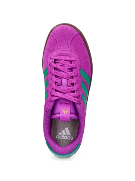 Lung papuci Adidas cu mâneci lungi cu dungi albastru