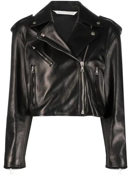 Geanta de piele Palm Angels negru