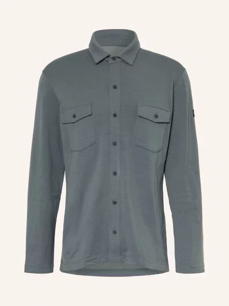 Super.Natural Outdoorová Košile Adventure Regular Fit S Merino Vlnou černošedá