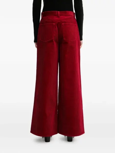 Pantaloni Filippa K de catifea cord roșu