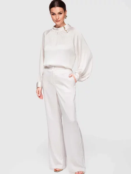 Pantaloni Edoti alb