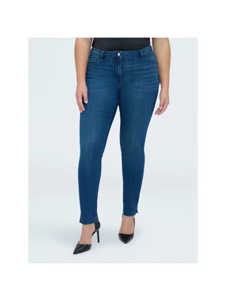 Skinny jeansy skinny Fiorella Rubino niebieskie