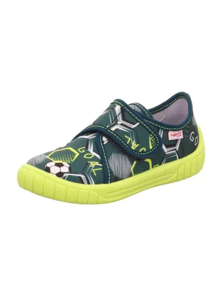 SUPERFIT Papuci de casă BILL verde / verde măr / negru alb